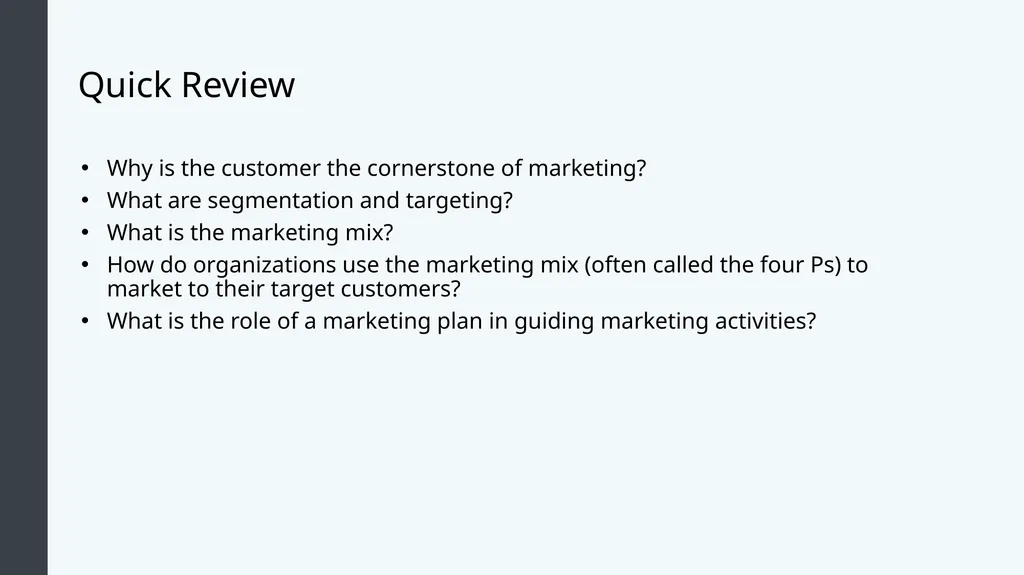 Principles of Marketing Module 2: Marketing - slide 21 of 21