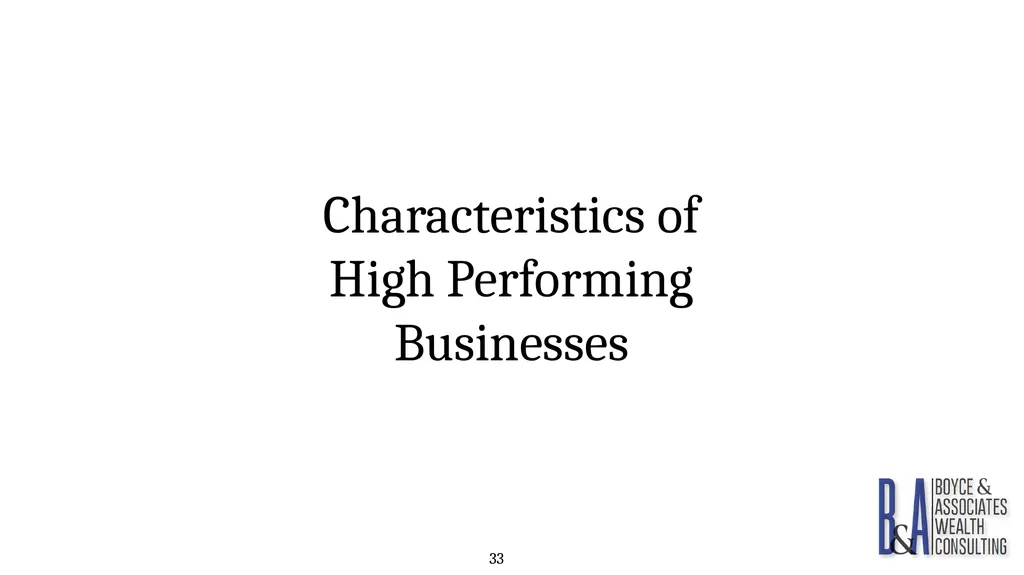 Eric C. Boyce, CFA President & CEO Boyce & - slide 33 of 67