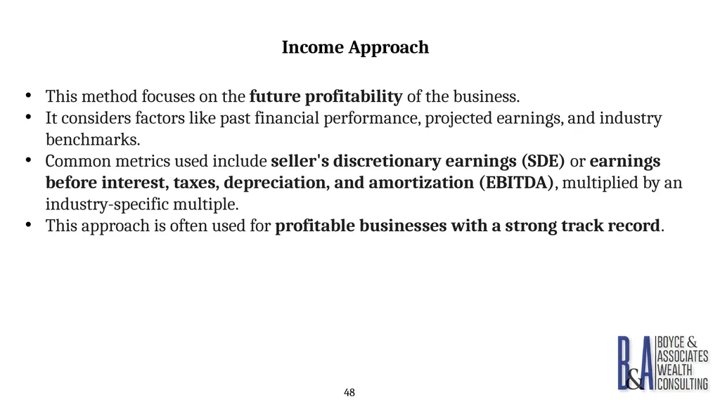Eric C. Boyce, CFA President & CEO Boyce & - slide 48 of 67