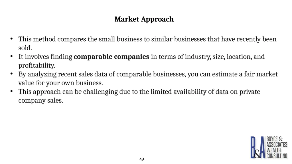 Eric C. Boyce, CFA President & CEO Boyce & - slide 49 of 67