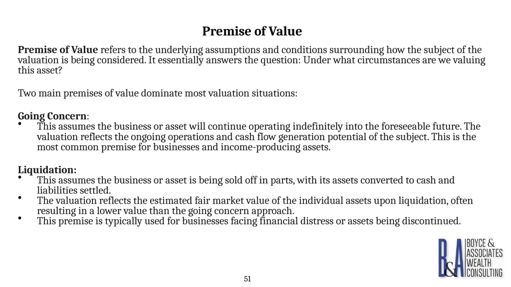 Eric C. Boyce, CFA President & CEO Boyce & - slide 51 of 67