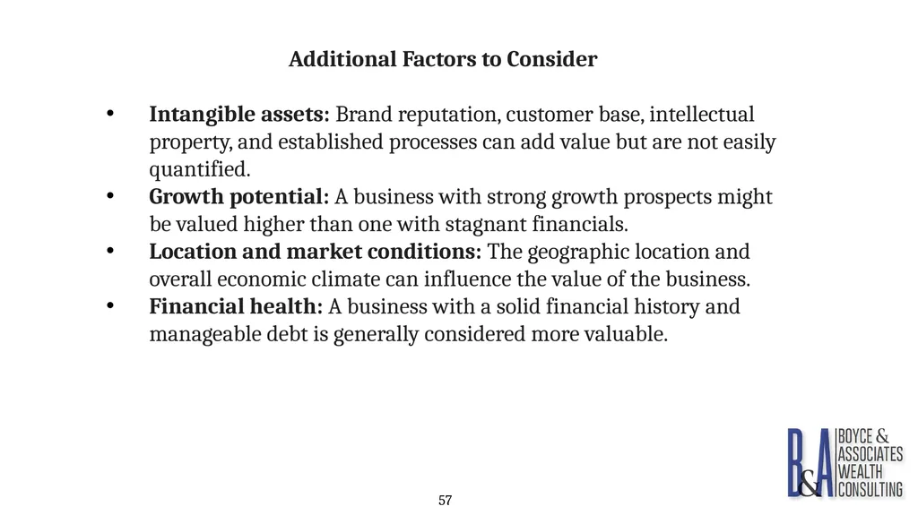 Eric C. Boyce, CFA President & CEO Boyce & - slide 57 of 67