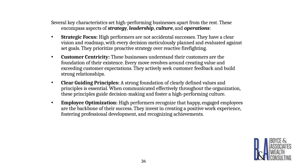 Eric C. Boyce, CFA President & CEO Boyce & - slide 34 of 67