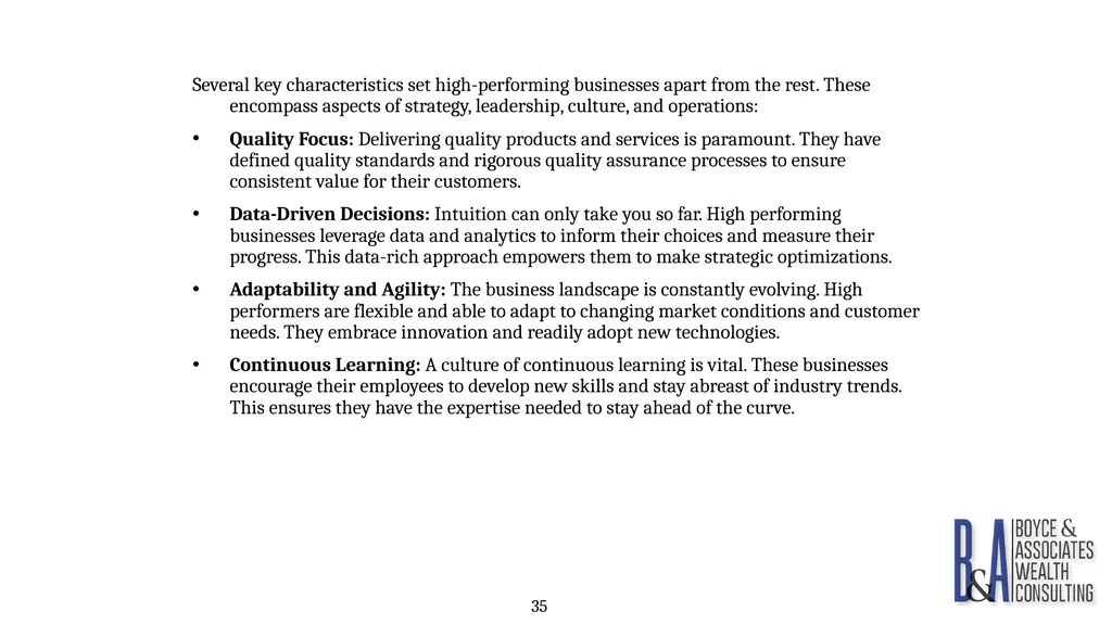 Eric C. Boyce, CFA President & CEO Boyce & - slide 35 of 67