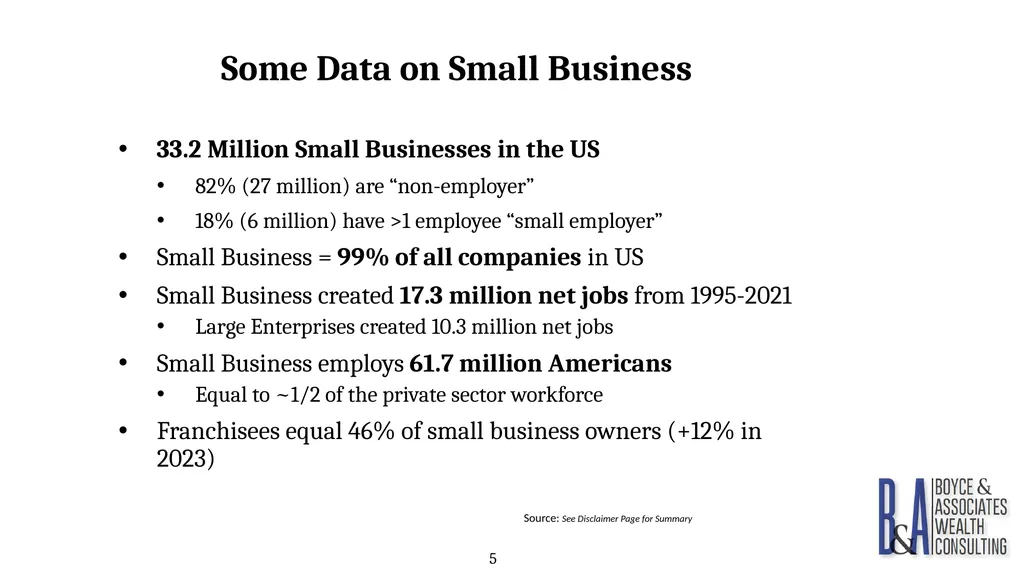 Eric C. Boyce, CFA President & CEO Boyce & - slide 5 of 67