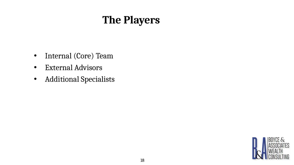 Eric C. Boyce, CFA President & CEO Boyce & - slide 18 of 67