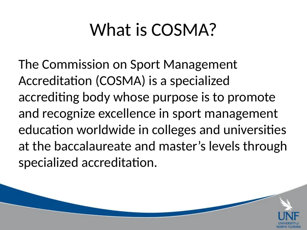 A Survey of COSMA Accreditation Programs Gil - slide 2 of 22