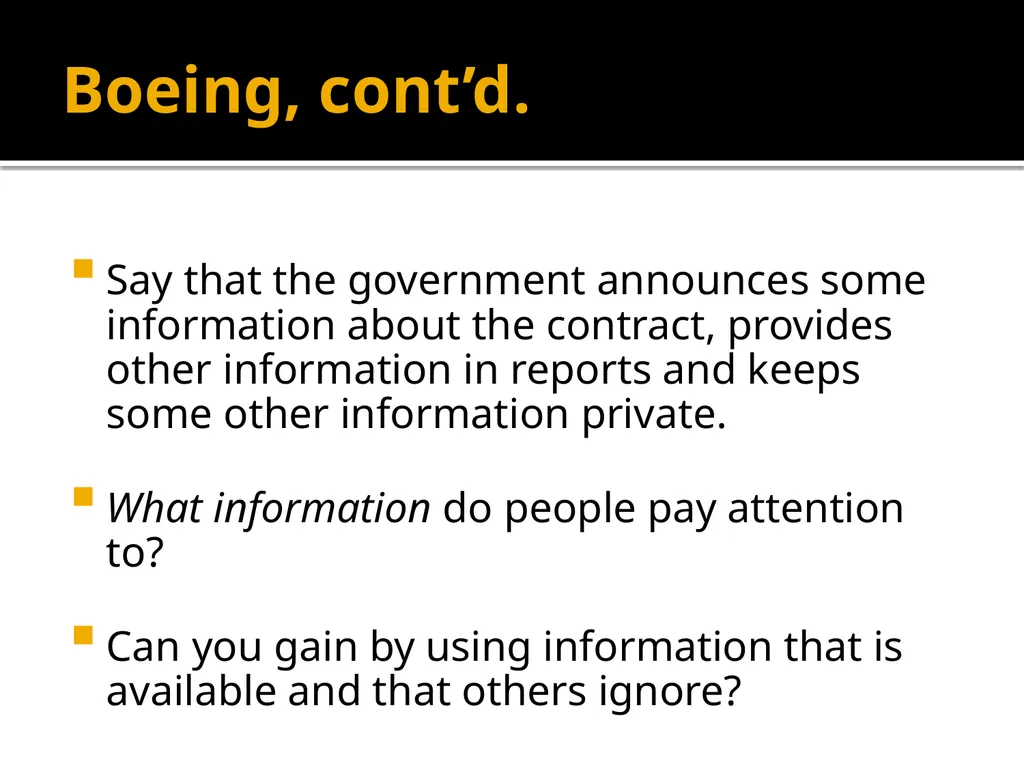 What does market efficiency mean? FIN 352 – - slide 6 of 14