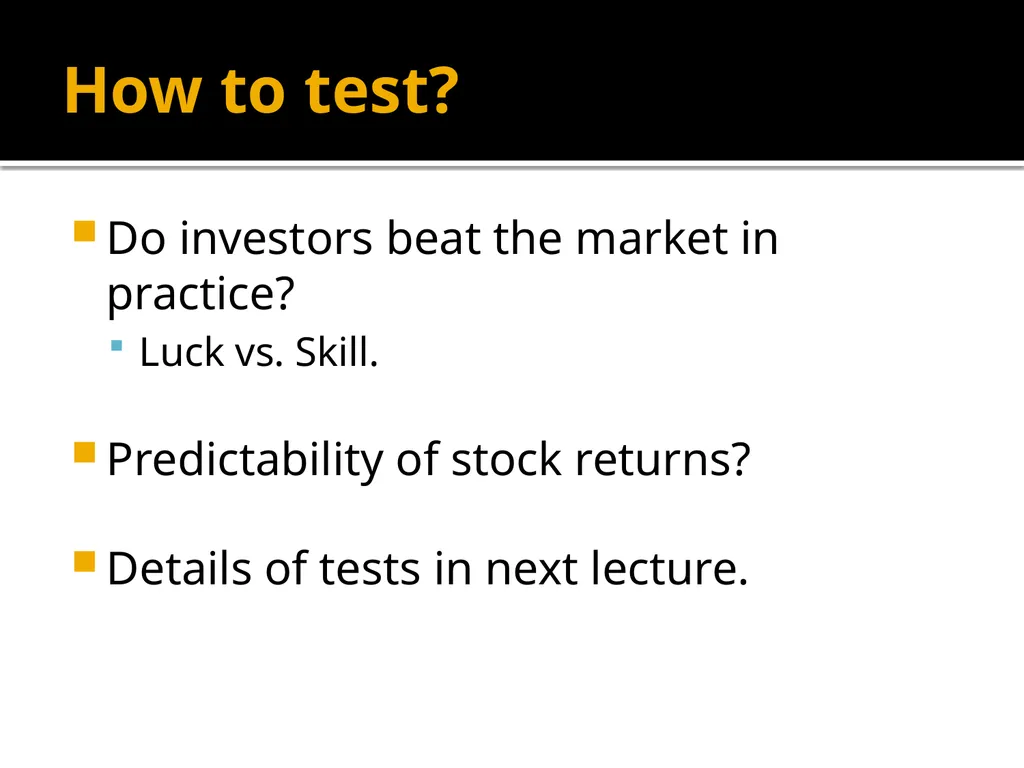 What does market efficiency mean? FIN 352 – - slide 12 of 14