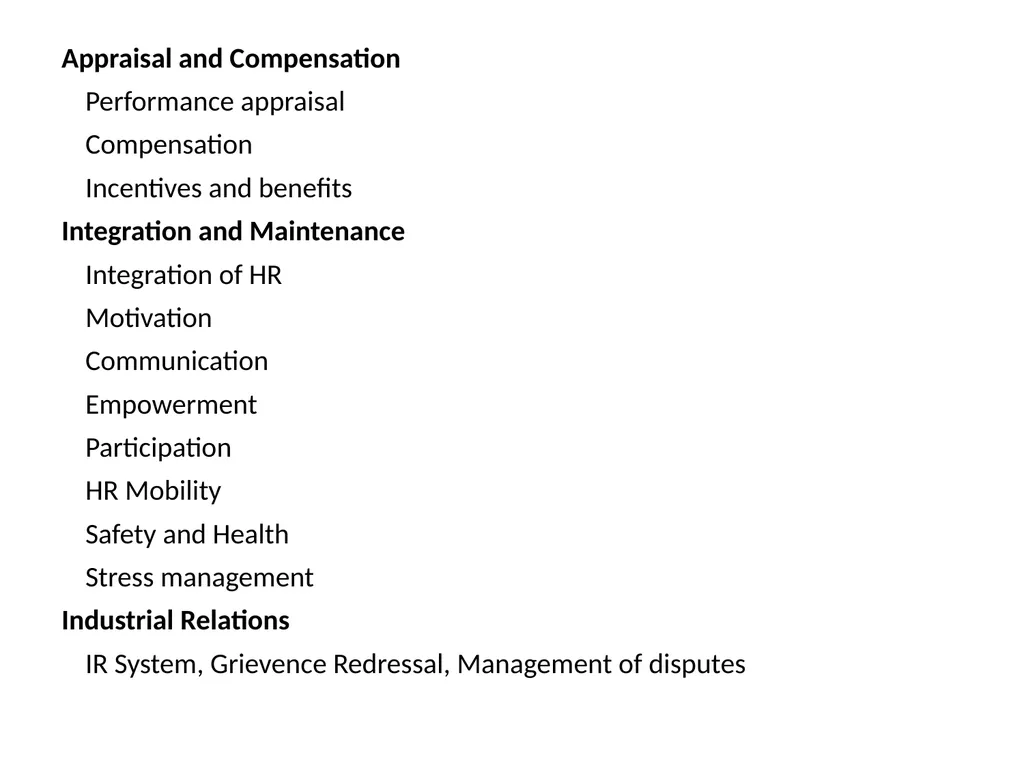 HUMAN RESOURCE MANAGEMENT Unit-1 Concepts, - slide 22 of 32