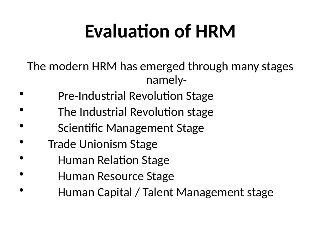 HUMAN RESOURCE MANAGEMENT Unit-1 Concepts, - slide 24 of 32
