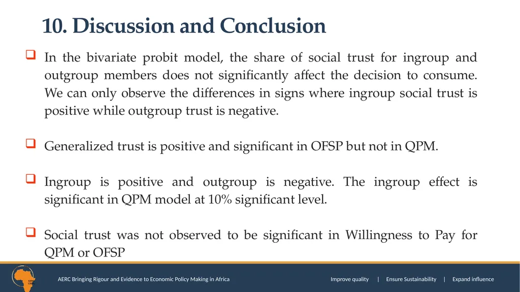 SOCIAL TRUST AND CONSUMPTION EXPENDITURE DECISIONS - slide 48 of 52