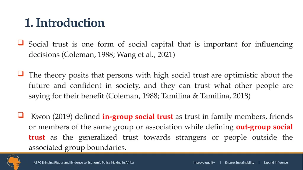 SOCIAL TRUST AND CONSUMPTION EXPENDITURE DECISIONS - slide 3 of 52