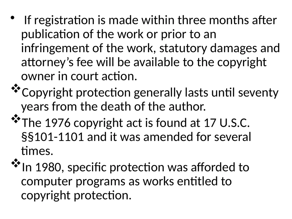 UNIT-3 COPYRIGHTS Law Of Copy Rights : Fundamental - slide 13 of 78