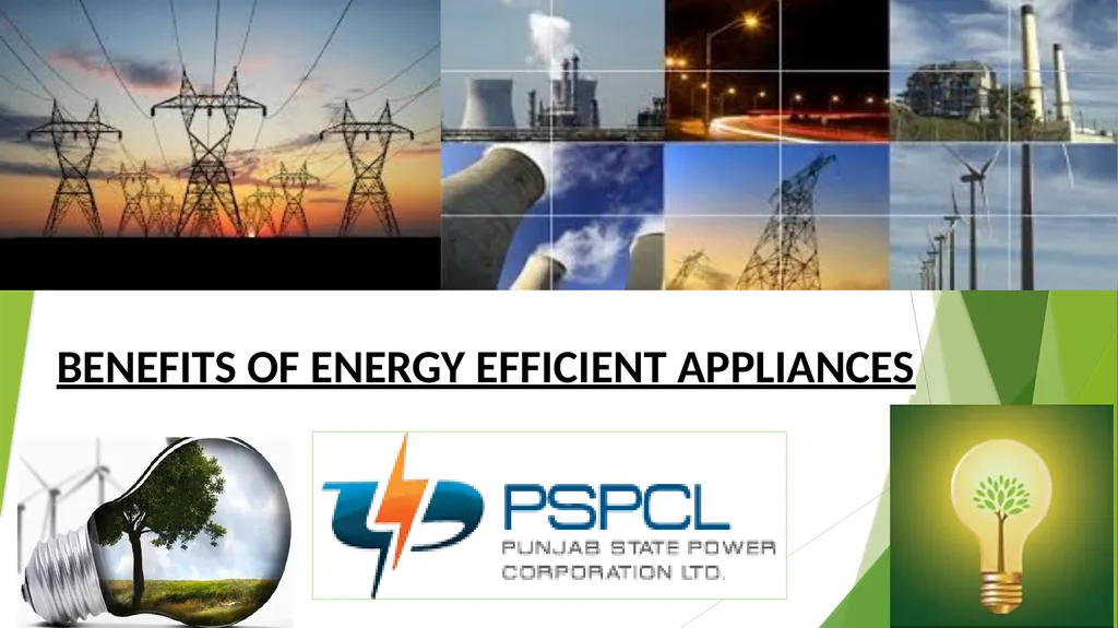 BENEFITS OF ENERGY EFFICIENT APPLIANCES As - slide 1 of 10