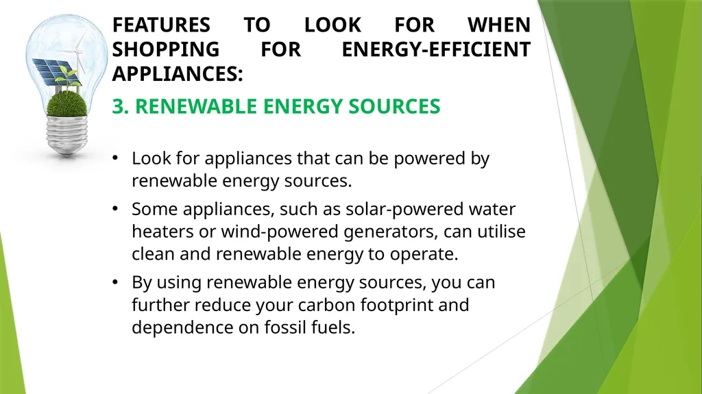 BENEFITS OF ENERGY EFFICIENT APPLIANCES As - slide 8 of 10