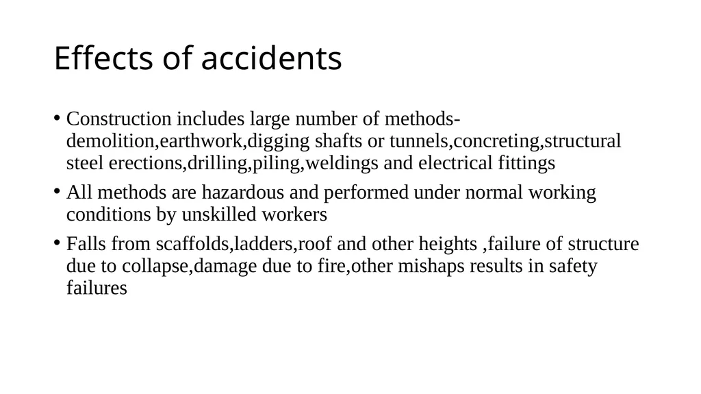 Chapter-4 PRINCIPLES OF SAFETY IN CONSTRUCTION - slide 7 of 64