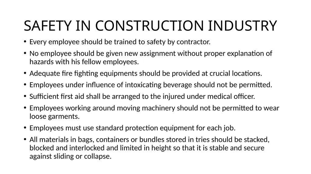 Chapter-4 PRINCIPLES OF SAFETY IN CONSTRUCTION - slide 15 of 64