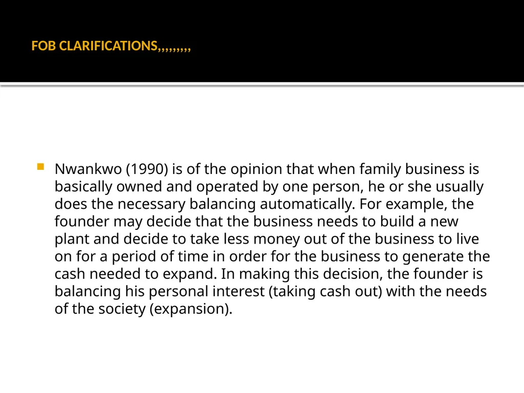 FOB: FAMILY OWNED BUSINESSES GST DR. OLANIPEKUN - slide 4 of 88