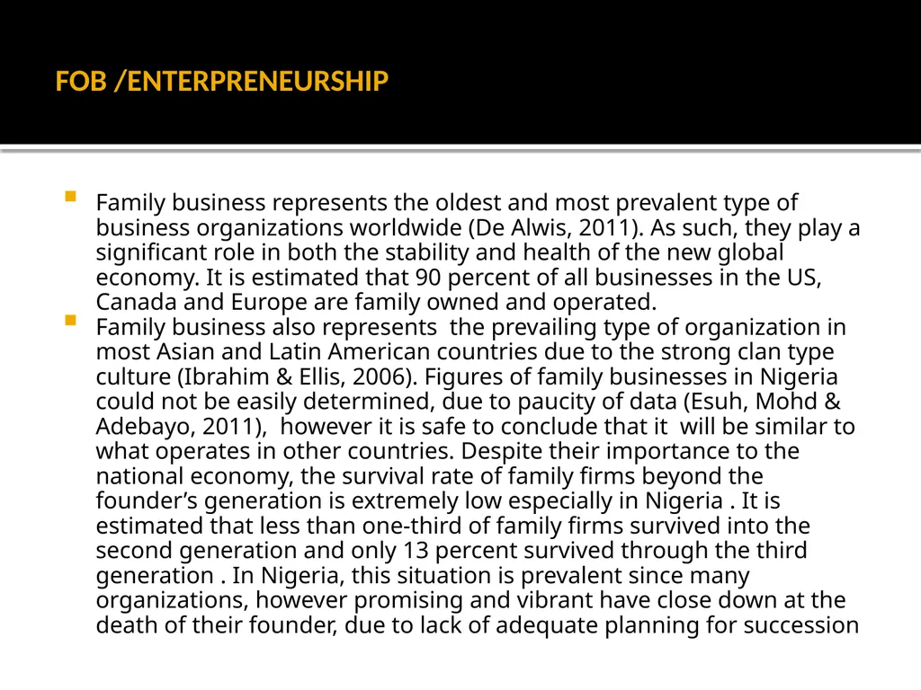 FOB: FAMILY OWNED BUSINESSES GST DR. OLANIPEKUN - slide 6 of 88