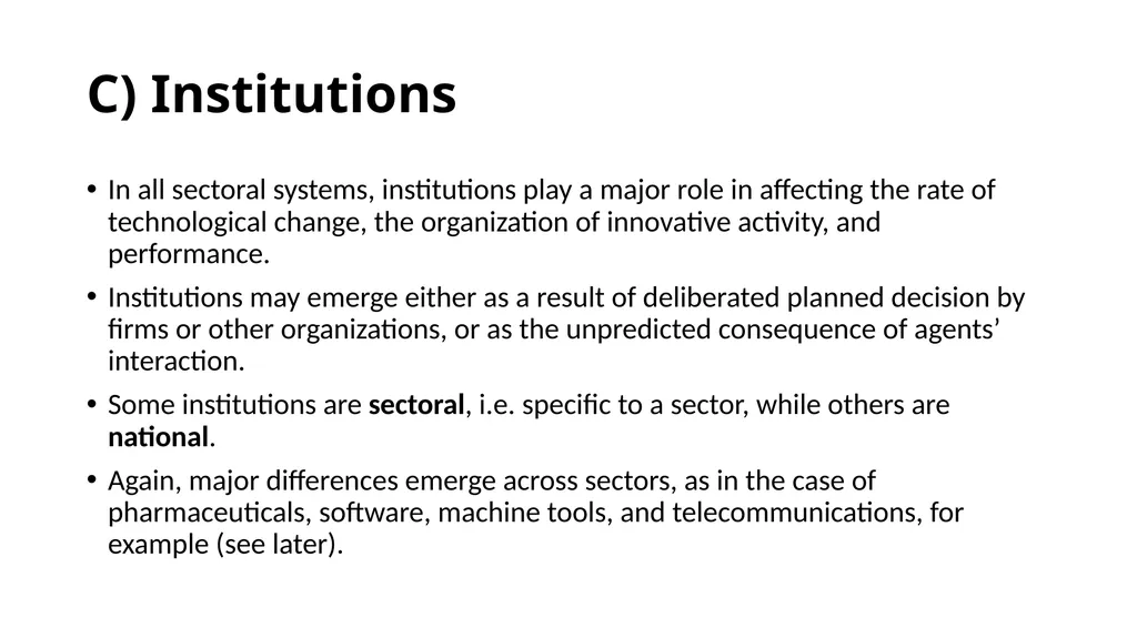 Innovation differs –sectoral approach Differences… - slide 55 of 70