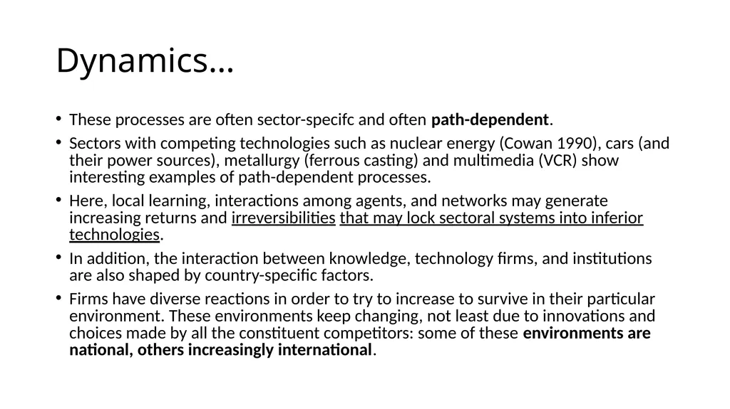 Innovation differs –sectoral approach Differences… - slide 63 of 70