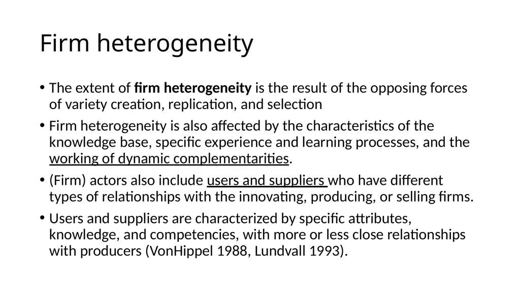 Innovation differs –sectoral approach Differences… - slide 43 of 70
