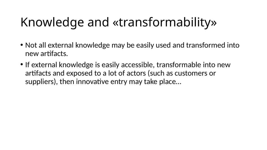Innovation differs –sectoral approach Differences… - slide 33 of 70