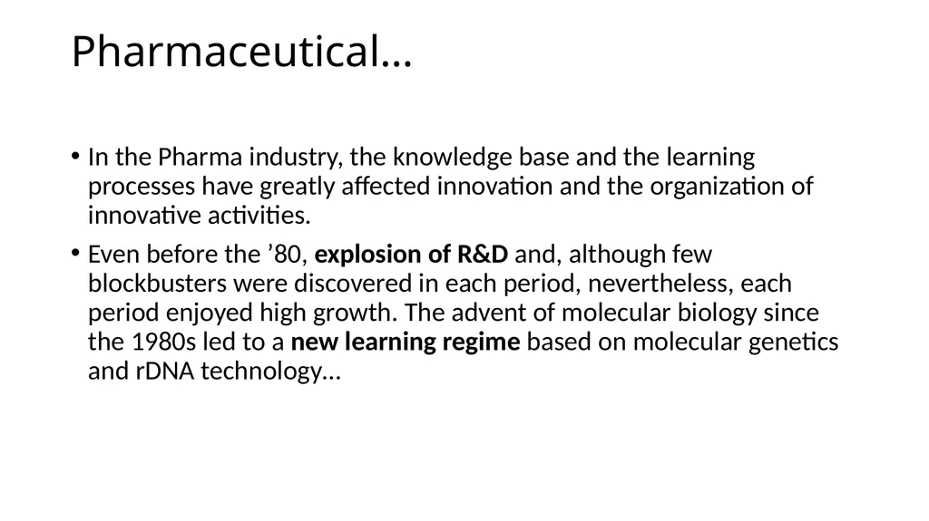 Innovation differs –sectoral approach Differences… - slide 40 of 70