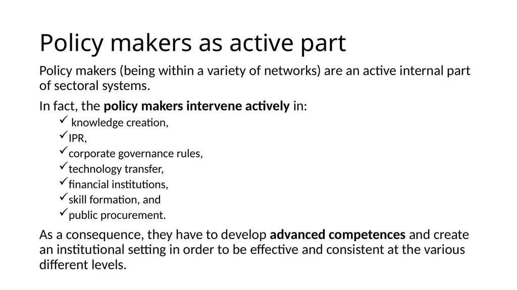 Innovation differs –sectoral approach Differences… - slide 70 of 70