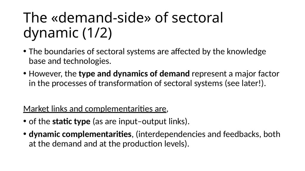 Innovation differs –sectoral approach Differences… - slide 36 of 70
