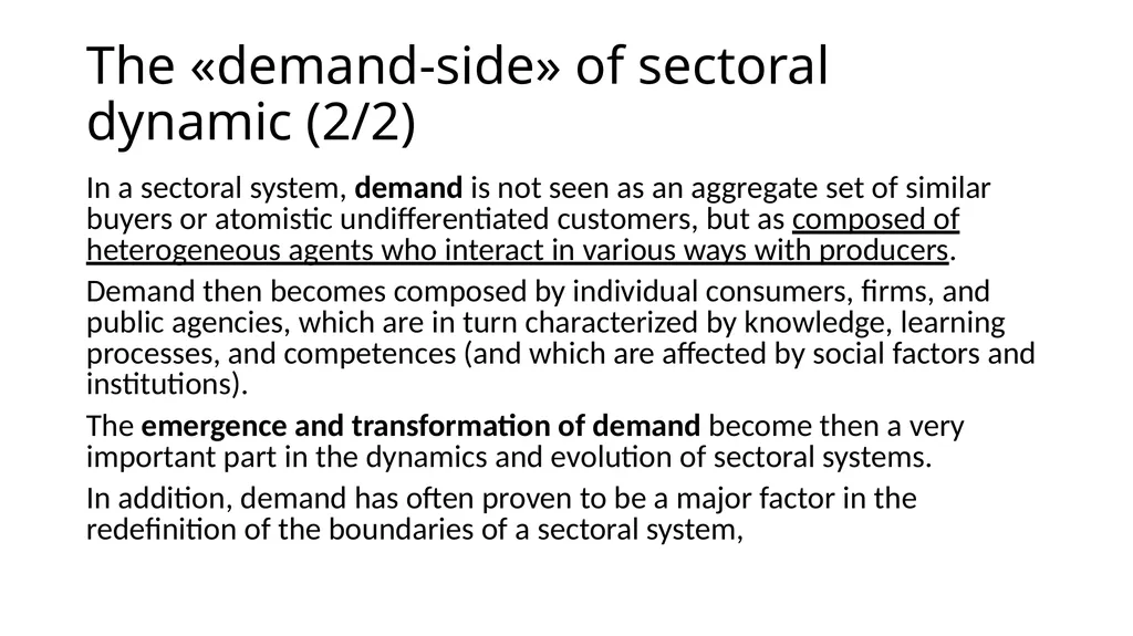 Innovation differs –sectoral approach Differences… - slide 37 of 70
