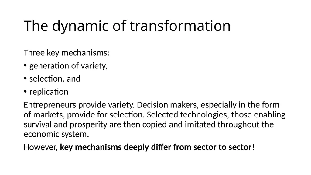 Innovation differs –sectoral approach Differences… - slide 60 of 70