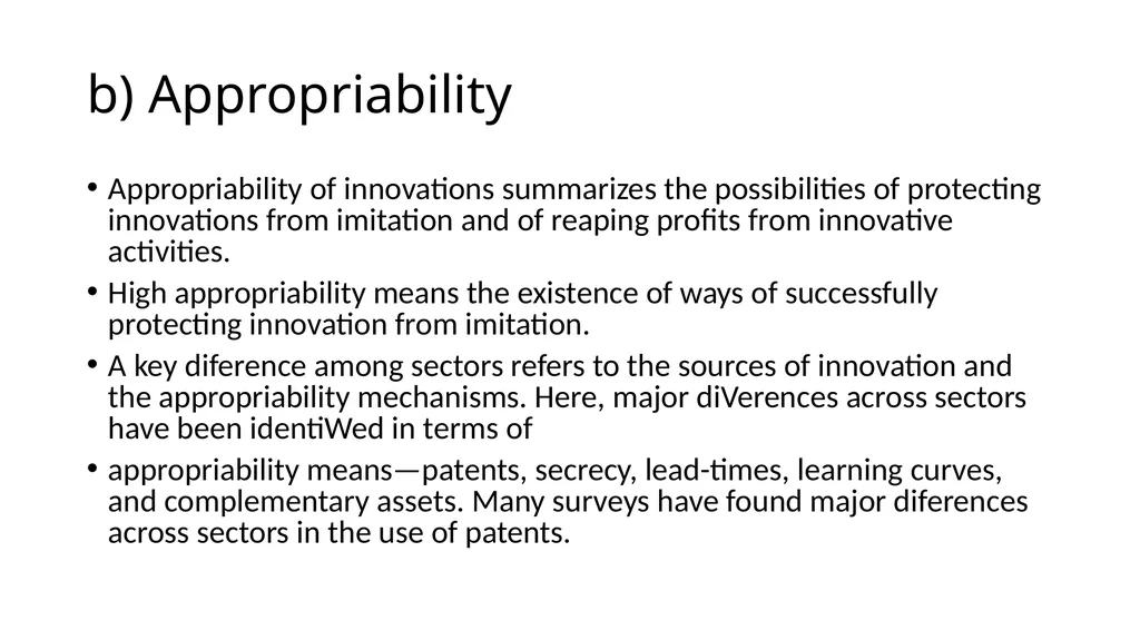 Innovation differs –sectoral approach Differences… - slide 11 of 70