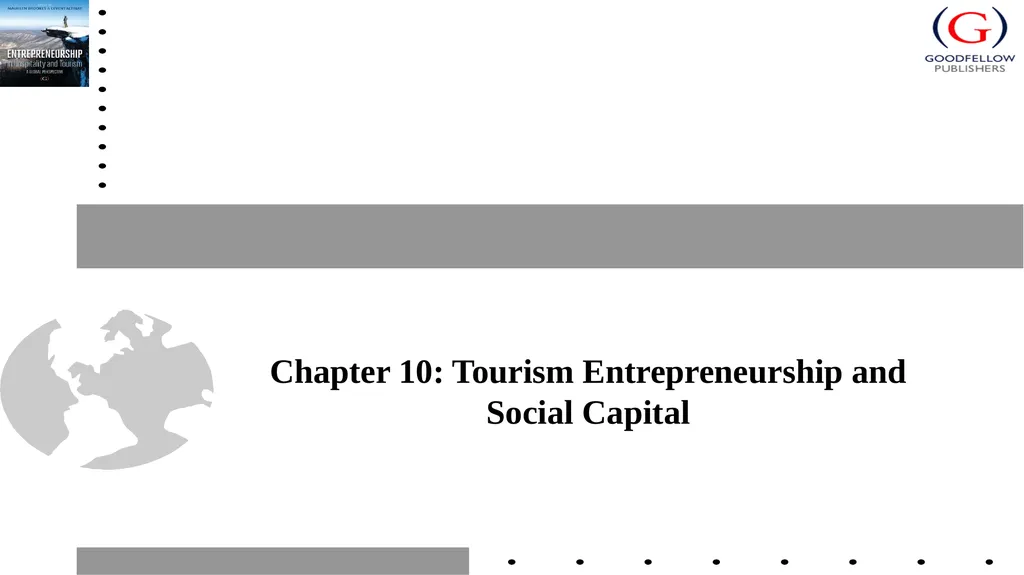 Chapter 10: Tourism Entrepreneurship and Social - slide 1 of 5