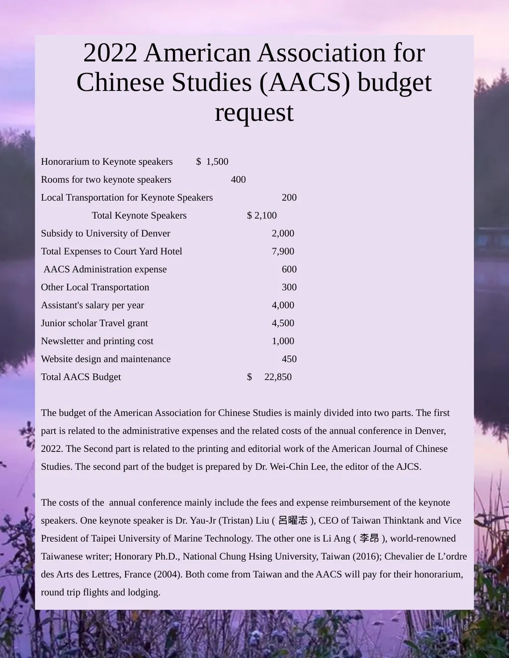 2022-2023 Newsletter of the American Association - slide 8 of 16