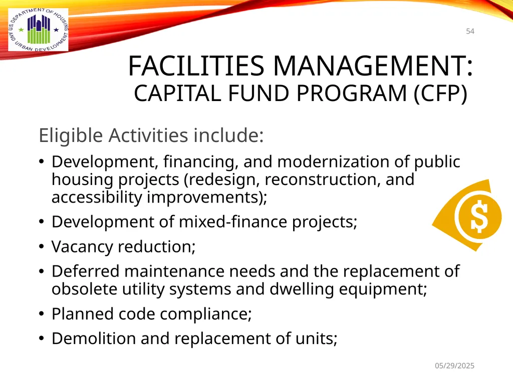 1 BOARD OF COMMISSIONERS TRAINING U. S. DEPT OF - slide 54 of 73