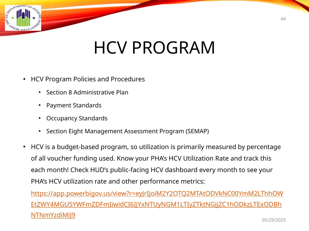 1 BOARD OF COMMISSIONERS TRAINING U. S. DEPT OF - slide 44 of 73