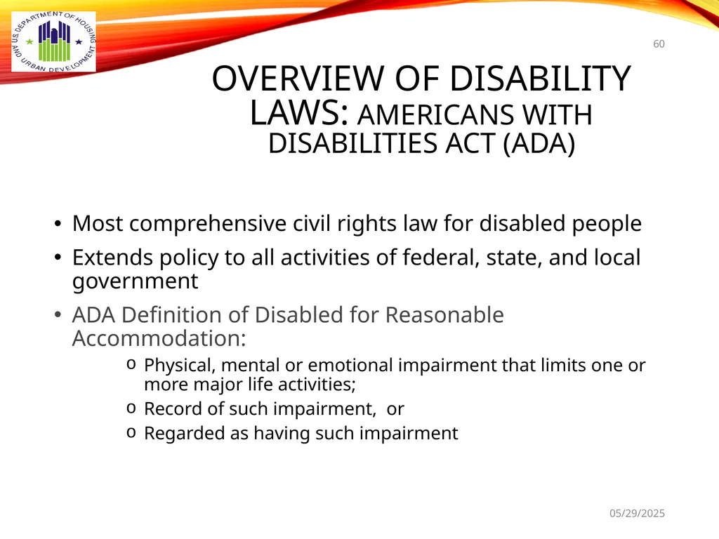 1 BOARD OF COMMISSIONERS TRAINING U. S. DEPT OF - slide 60 of 73