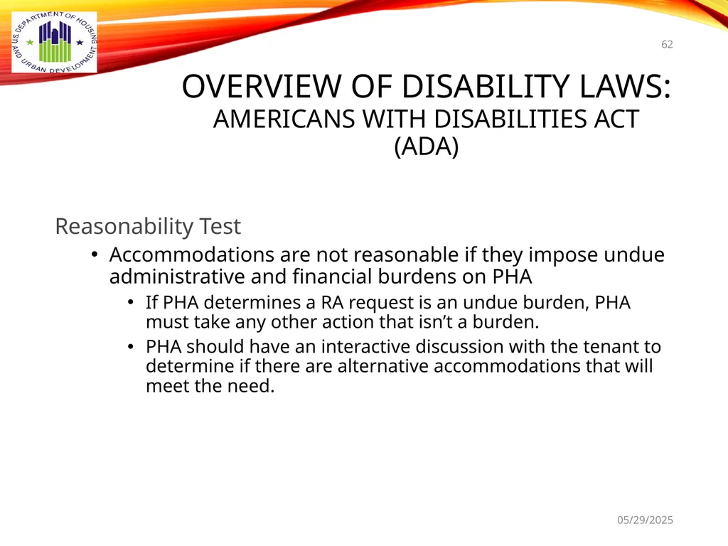 1 BOARD OF COMMISSIONERS TRAINING U. S. DEPT OF - slide 62 of 73