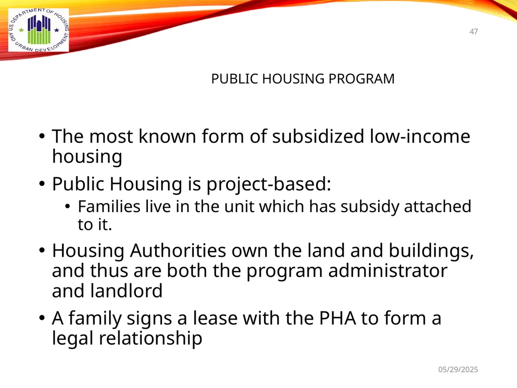 1 BOARD OF COMMISSIONERS TRAINING U. S. DEPT OF - slide 47 of 73