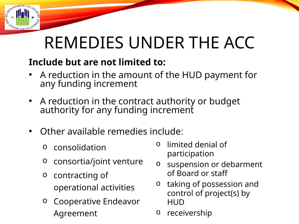 1 BOARD OF COMMISSIONERS TRAINING U. S. DEPT OF - slide 19 of 73