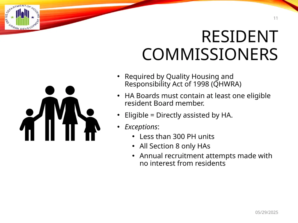 1 BOARD OF COMMISSIONERS TRAINING U. S. DEPT OF - slide 11 of 73