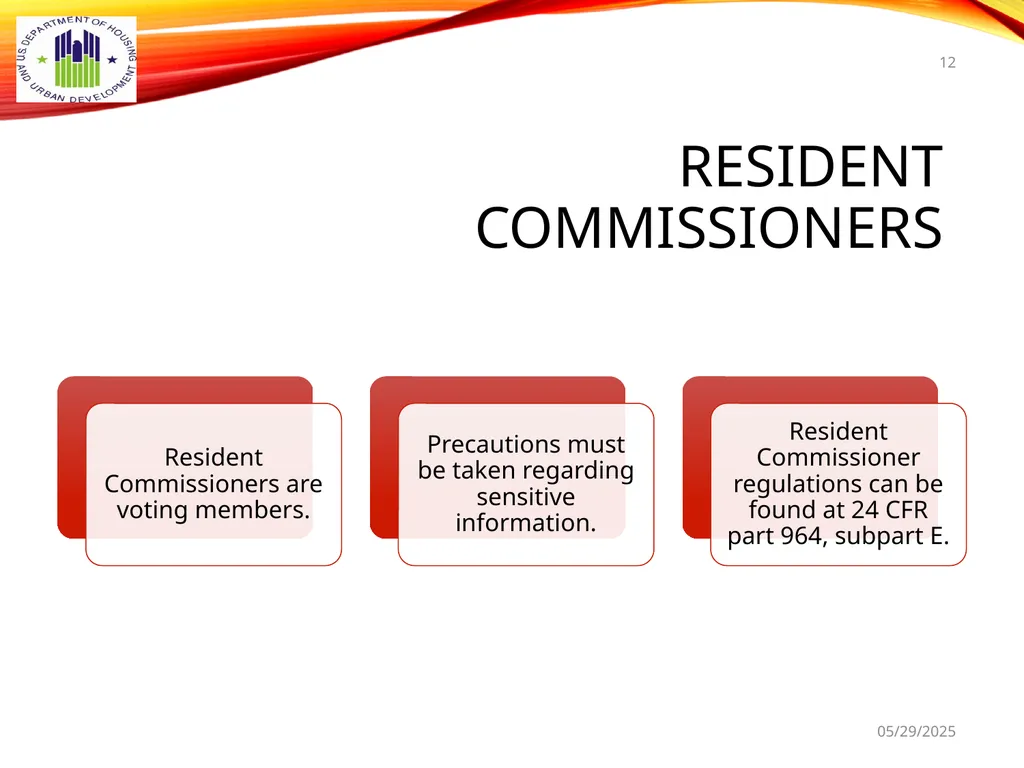 1 BOARD OF COMMISSIONERS TRAINING U. S. DEPT OF - slide 12 of 73