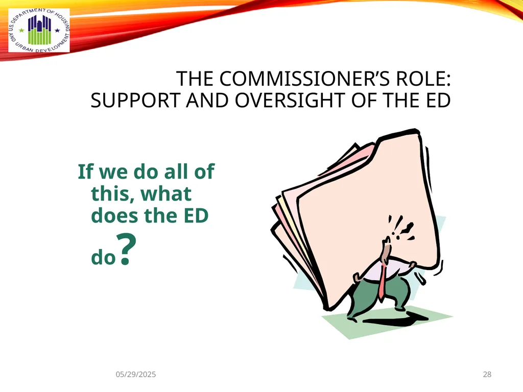 1 BOARD OF COMMISSIONERS TRAINING U. S. DEPT OF - slide 28 of 73