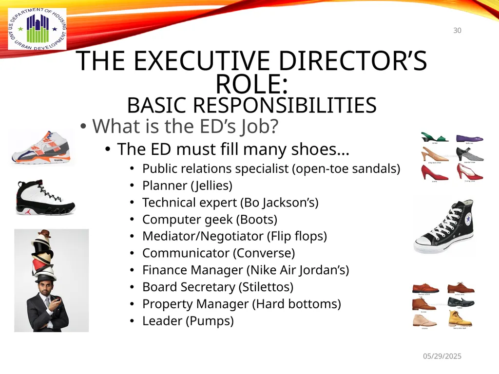 1 BOARD OF COMMISSIONERS TRAINING U. S. DEPT OF - slide 30 of 73