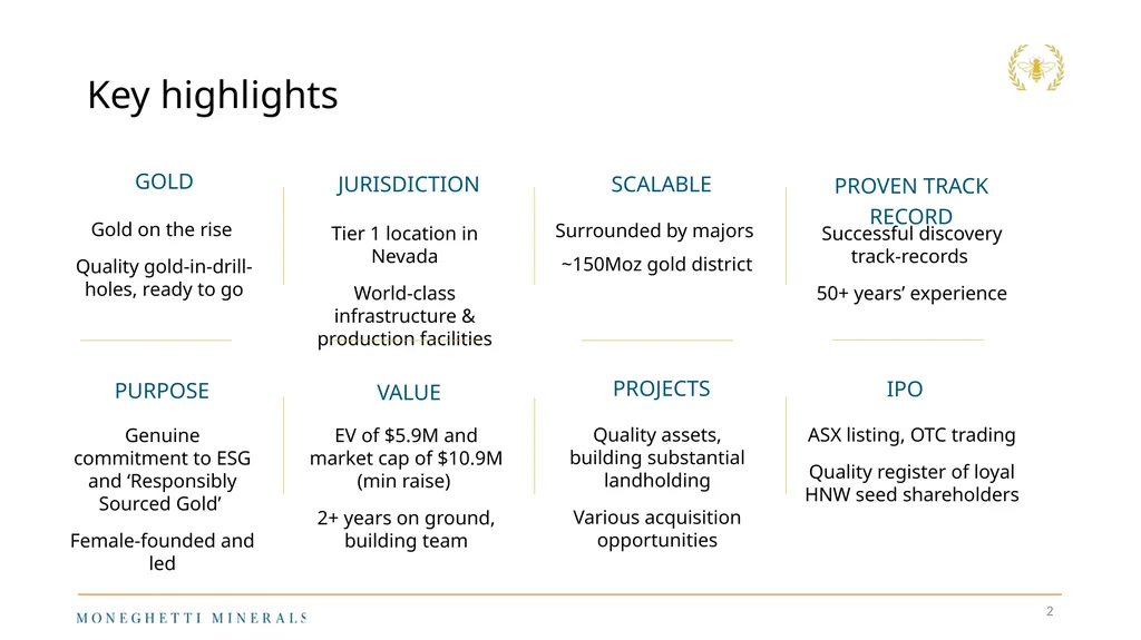 FEBRUARY 2023 INVESTOR OVERVIEW High-quality, - slide 2 of 16