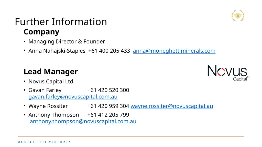 FEBRUARY 2023 INVESTOR OVERVIEW High-quality, - slide 16 of 16