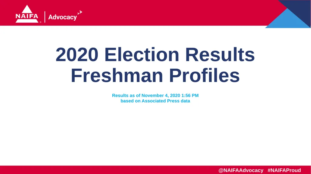 2020 Election Results Freshman Profiles Results as - slide 1 of 57