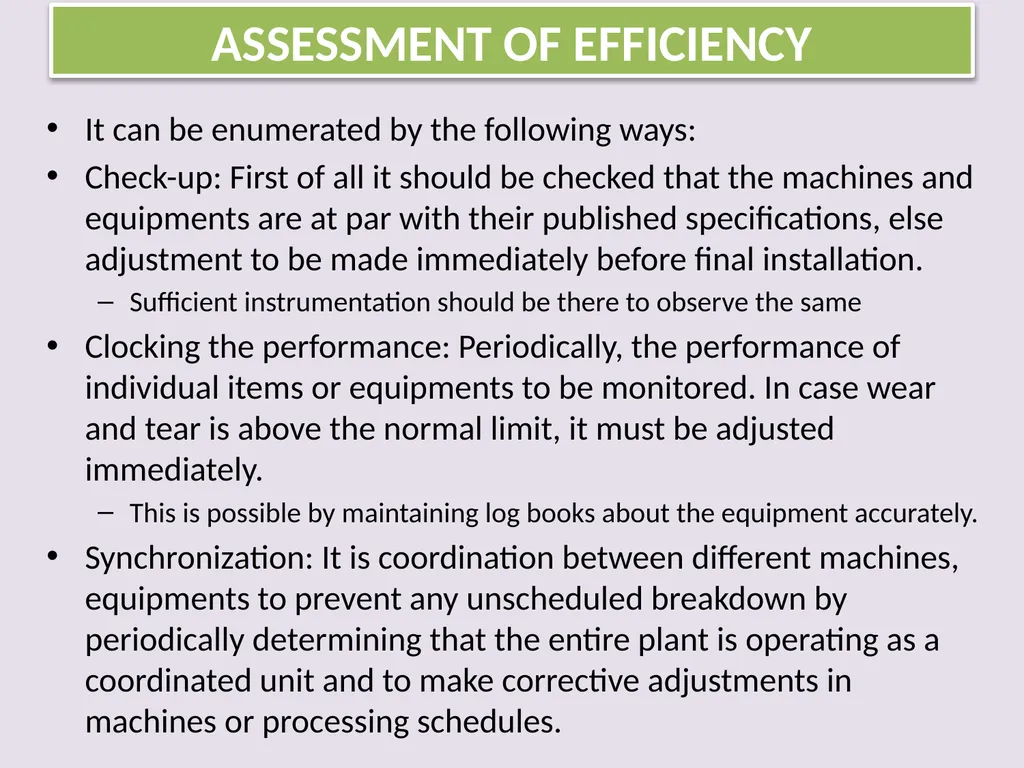 Efficiency Factors, Losses, Financial And - slide 14 of 15